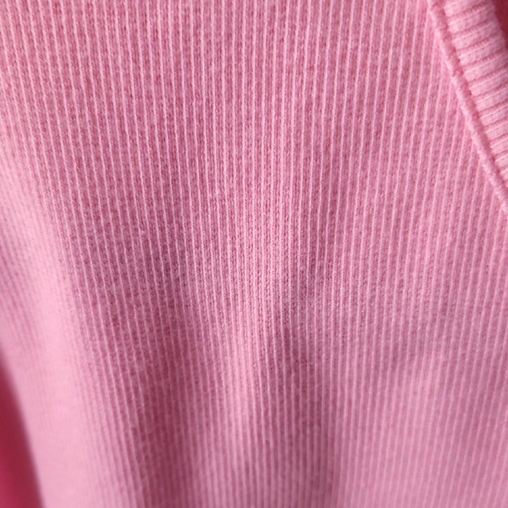 Lizwear Pink V-Neck Rib Tee 2X - Picture 4 of 8